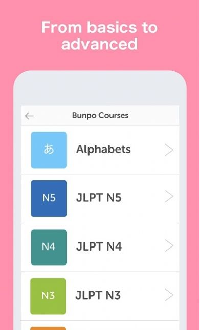 安卓Bunpo日语学习appapp