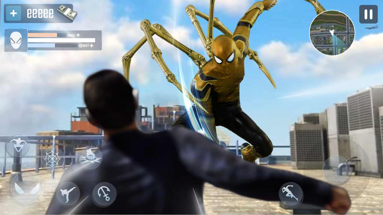 超凡绳索蜘蛛侠无限金币版