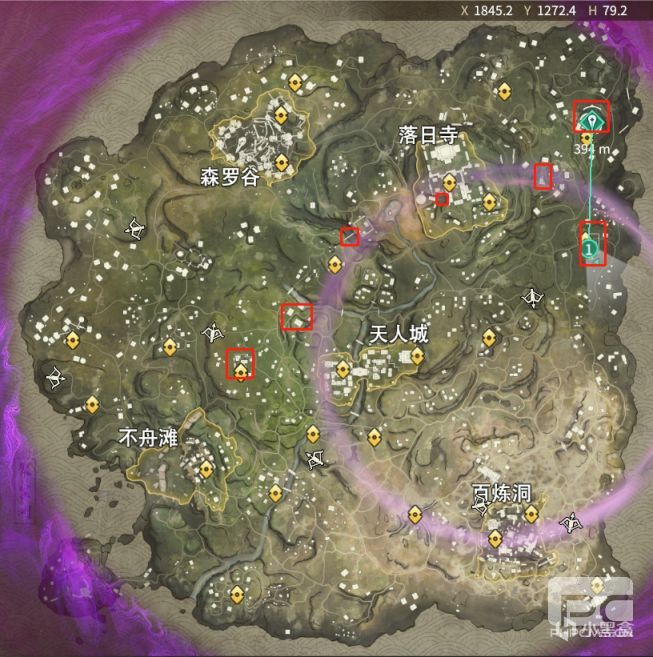 永劫无间打野攻略，金堆资源刷新位置分布图[多图]图片1