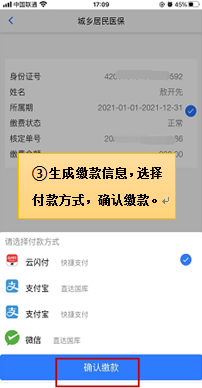 湖北楚税通怎么交医疗保险 楚税通城乡居民医保缴费流程图片11