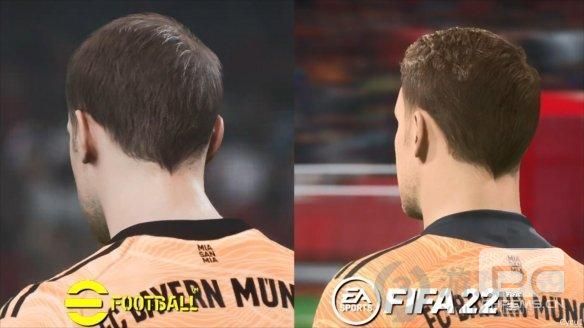 PS5平台《实况2022》vs《FIFA22》：实机游玩视效！