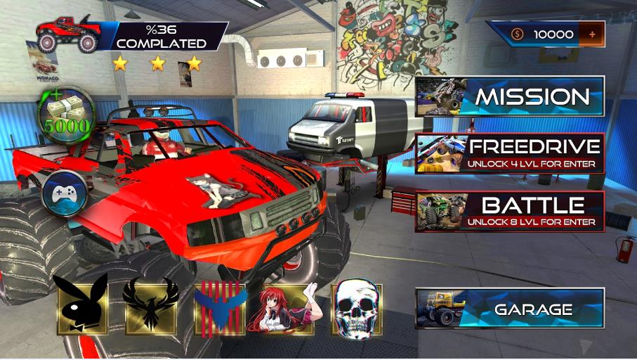 安卓巨型美国怪物卡车越野4x4游戏app