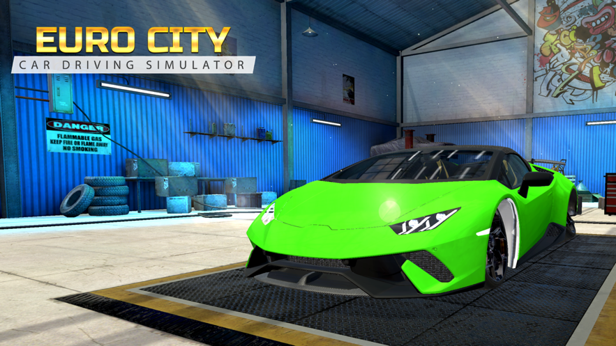 euro city car driving