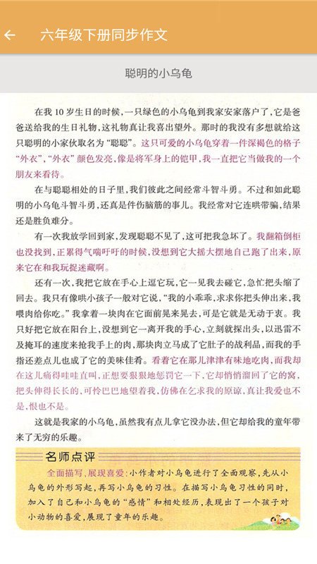 小学语文同步作文