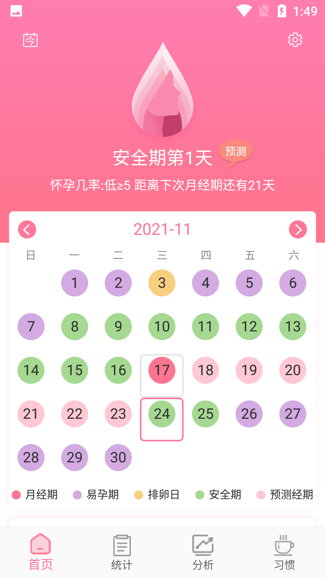安卓小语月经期助手软件下载