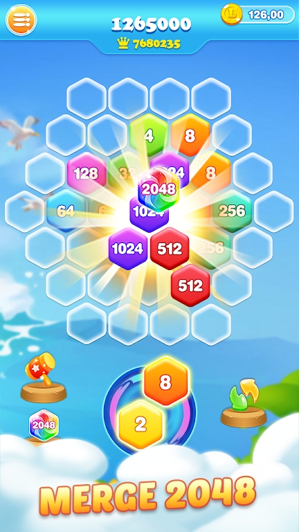 安卓2048六边形粉碎游戏安卓手机版 v1.0软件下载