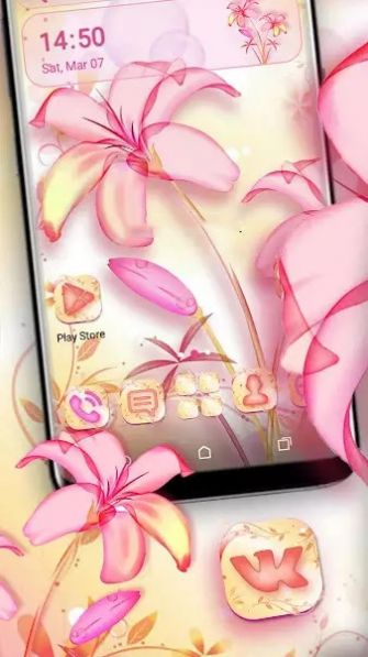 lily pink theme launcher下载