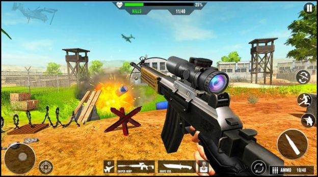 安卓fps陆军反恐自由射击游戏中文版(fps army counter terrorist) v1.0.1软件下载