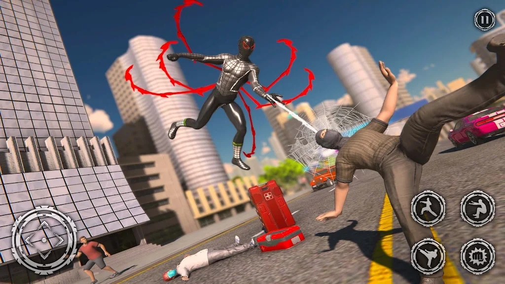 安卓蜘蛛机器人绳索英雄营救软件下载