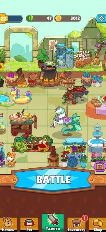 安卓点击猫空闲英雄游戏中文版 v1.0.8app