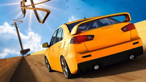 安卓疯狂的汽车特技赛车软件下载