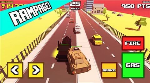 安卓疯狂之路坦克横冲直撞app