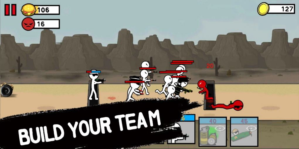 安卓火柴人世界战争模拟器游戏手机版（stickman army） v1.06app