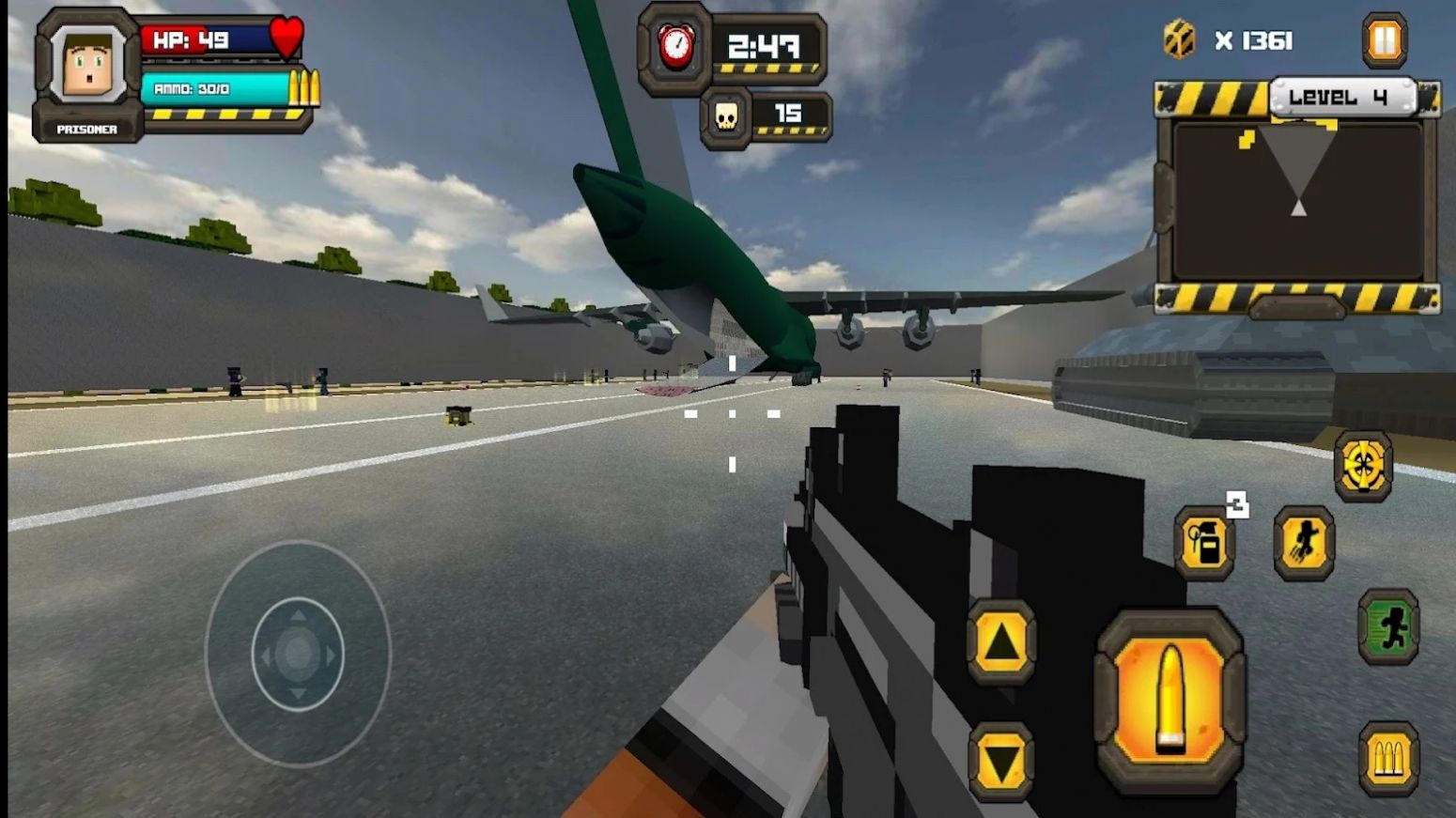 安卓方块人越狱生存游戏app