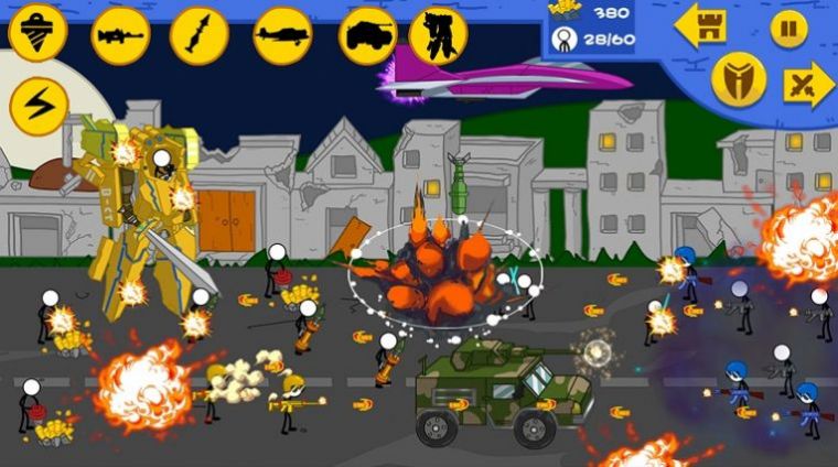 火柴人放置射击大作战游戏