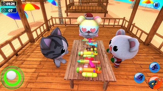 在我们中间的玩具枪游戏