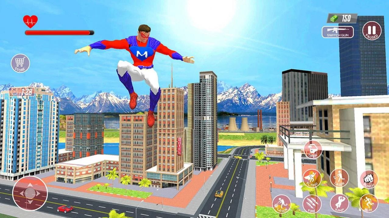 超级英雄城市飞翔游戏官方安卓版（super-hero flying simulator 3d） v6