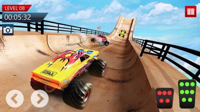 安卓巨型怪物卡车垂直坡道游戏中文手机版（monster truck vertical ramps） v1.0app