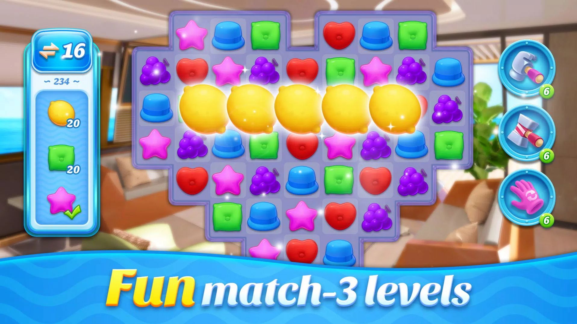 豪华游艇模拟器游戏中文手机版（space decor houseboat） v1.0.3