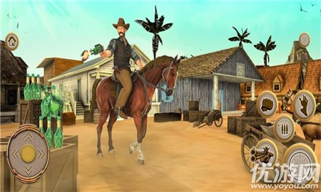 西部狂野牛仔射击