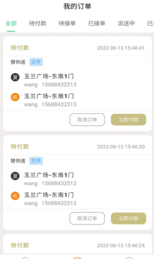 替你送